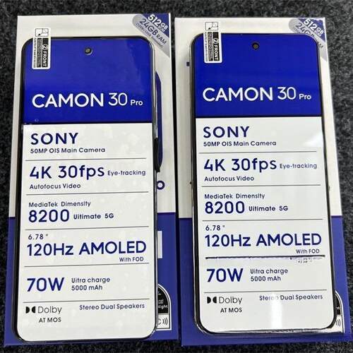 CAMON30 Pro 跨境智能手机24+512G安卓智能高清屏7.3inch