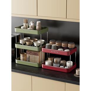 覆古杯子收纳置物架茶杯水杯沥水收纳架子餐边柜酒杯咖啡杯放置架