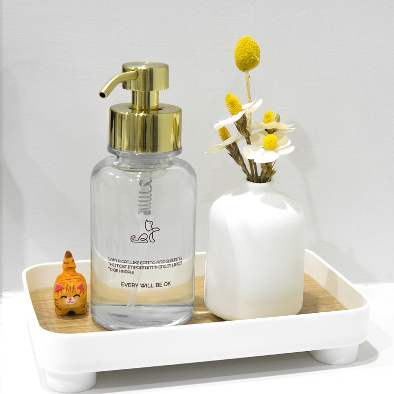 轻奢不锈钢玻璃乳液按压瓶洗手液瓶子沐浴露洗发水分装瓶家用酒店,家庭/个人清洁工具,起泡瓶,淘宝优惠券,粉丝福利购,淘宝优惠卷