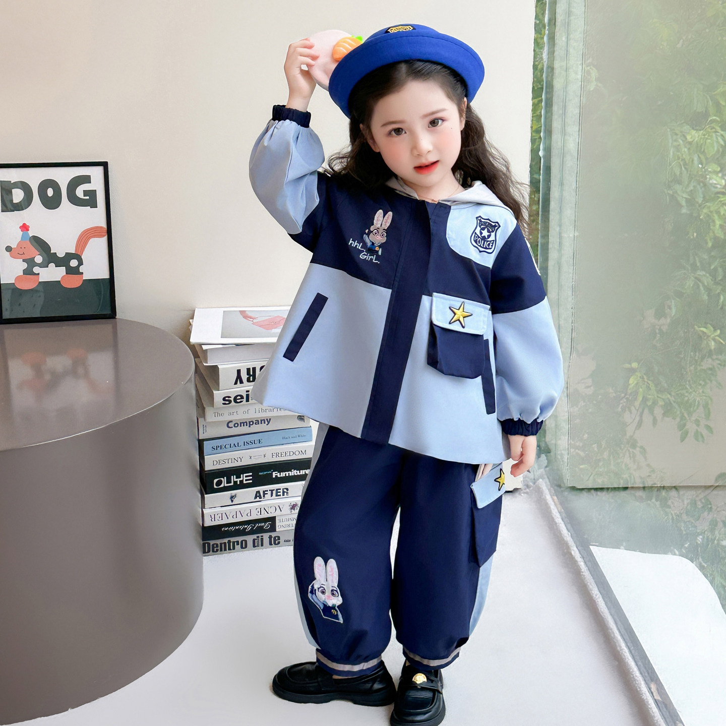 女童套装疯狂动物城朱迪风衣两件套演出服外套兔子警官cos服装,童装/婴儿装/亲子装,儿童演出服,淘宝优惠券,粉丝福利购,淘宝优惠卷