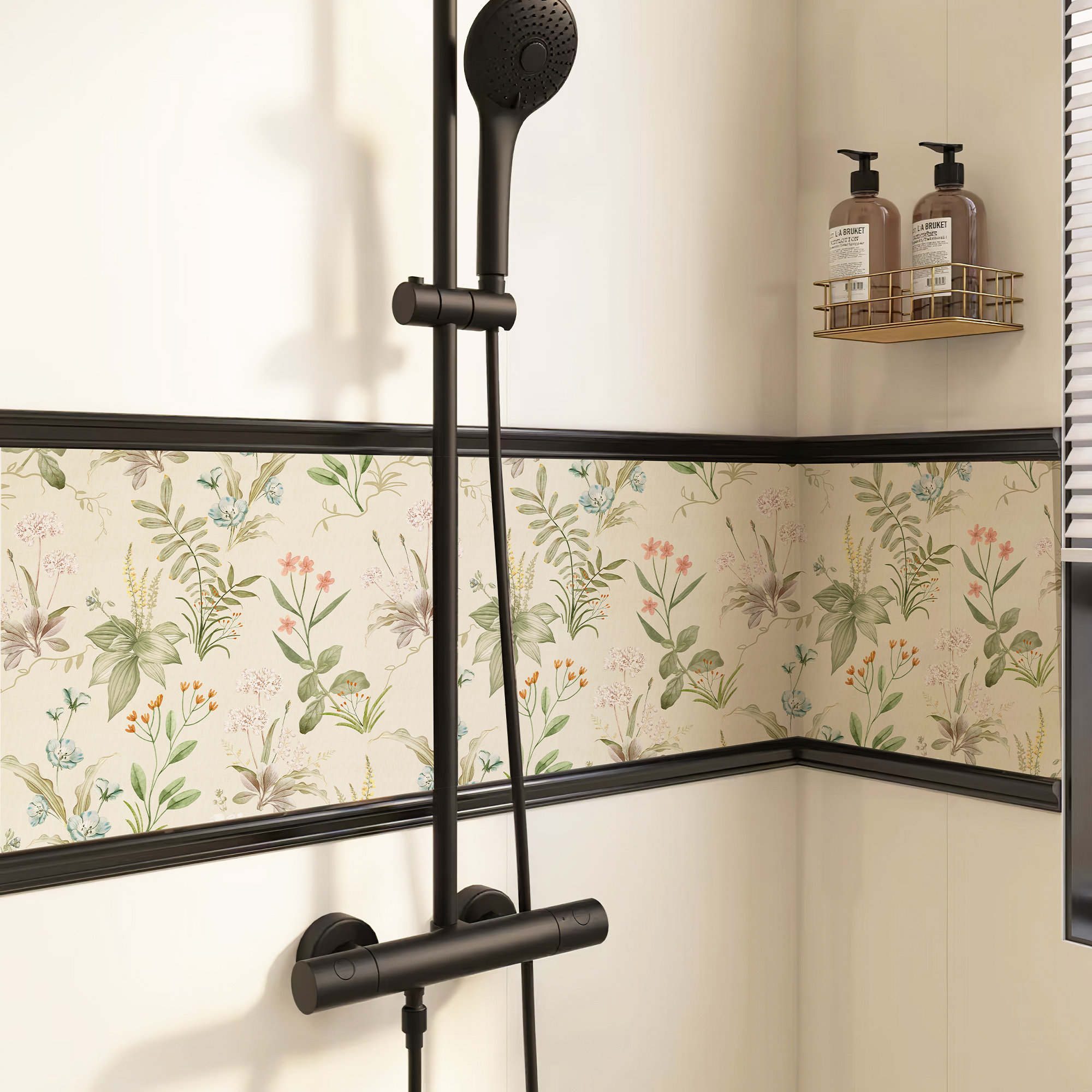 复古高级感卫生间墙纸防水可擦洗浴室瓷砖墙壁美化墙面遮丑装饰贴,家居饰品,瓷砖贴,淘宝优惠券,粉丝福利购,淘宝优惠卷