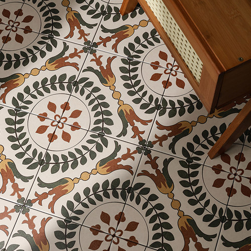 南洋风地板贴纸防水防滑厨房地贴