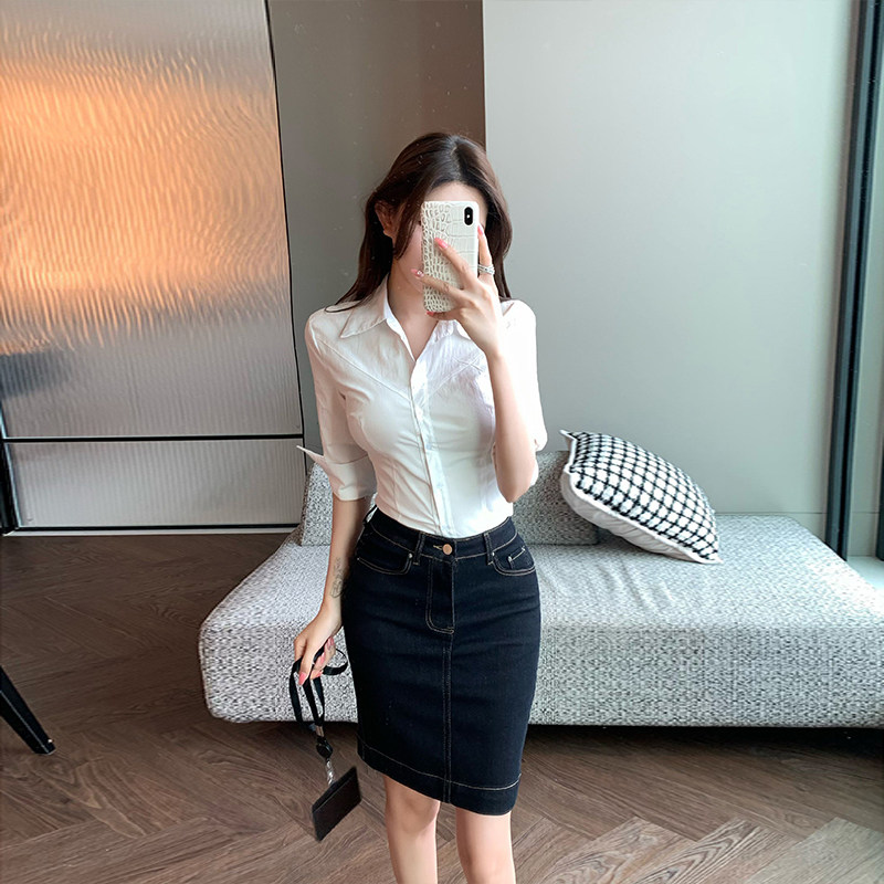 李李服饰曲线美胯丹宁蓝