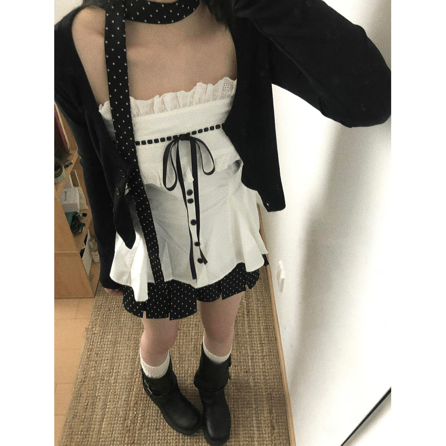 抹胸上衣开衫两件套女韩