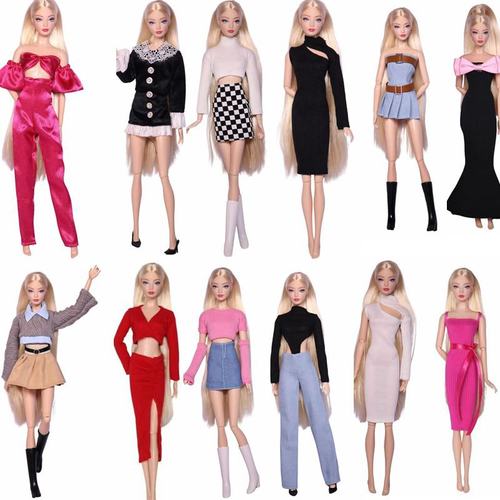 30厘米正版娃衣6分笆比换装洋娃娃时尚礼服裙子时装套装益智玩具