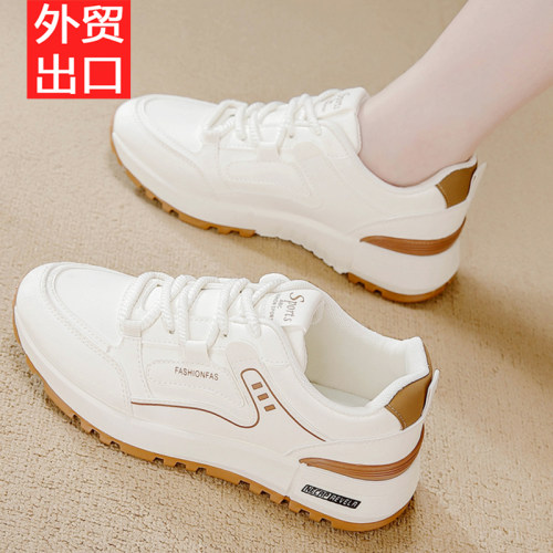 真皮休闲运动鞋女2026新款