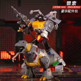 儿童钢索变形玩具恐龙金刚G1正版霸王龙擎天汽车柱大黄蜂搞笑礼物