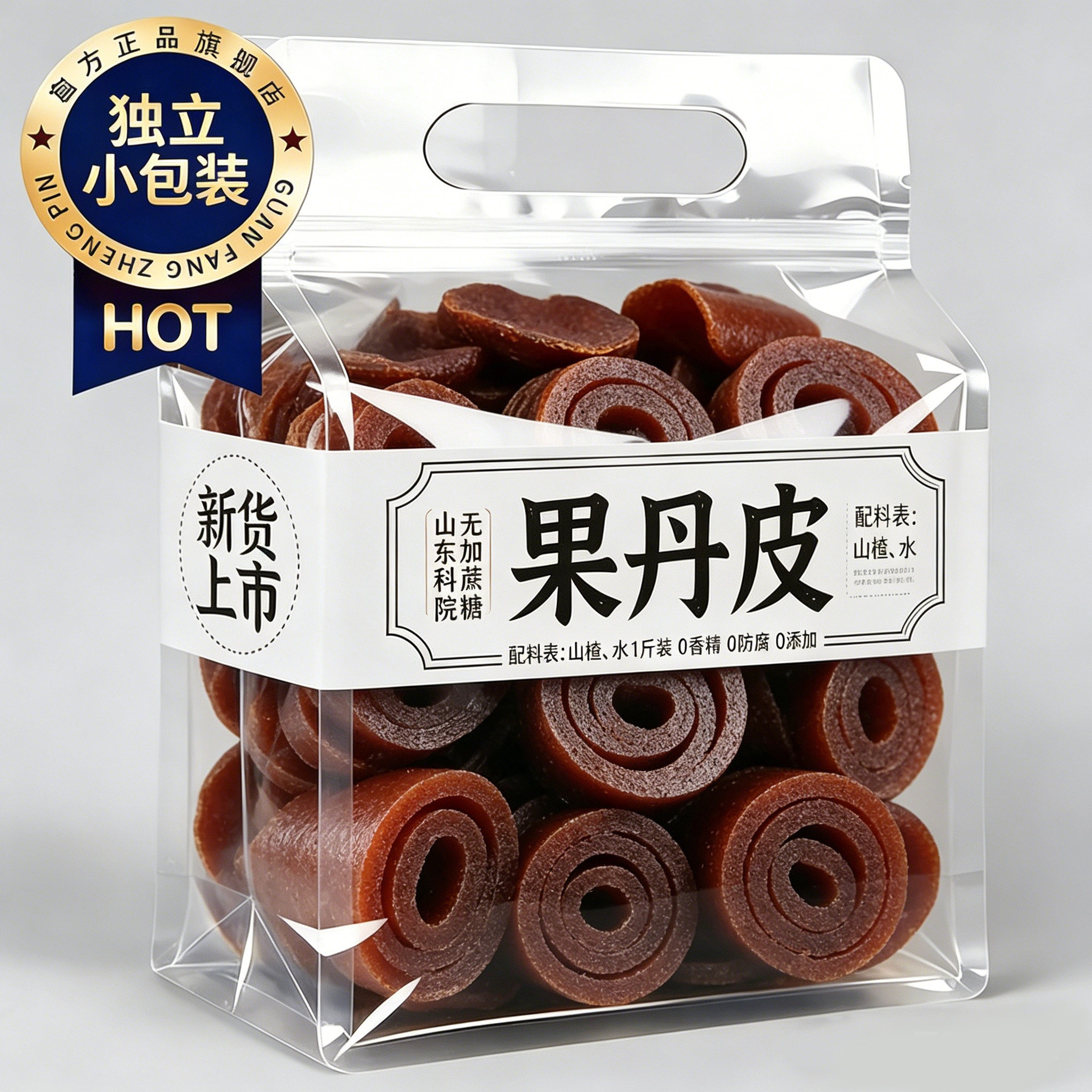 果丹皮山楂零食卷无糖精无添加糖人专用片球六物丸非中药材老式