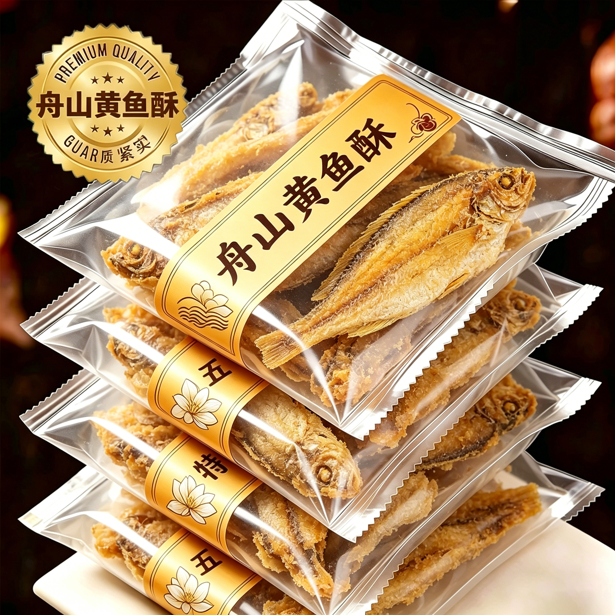 丹州黄鱼酥香酥小黄鱼干货舟山特产即食鱼干仔海味零食休闲小吃