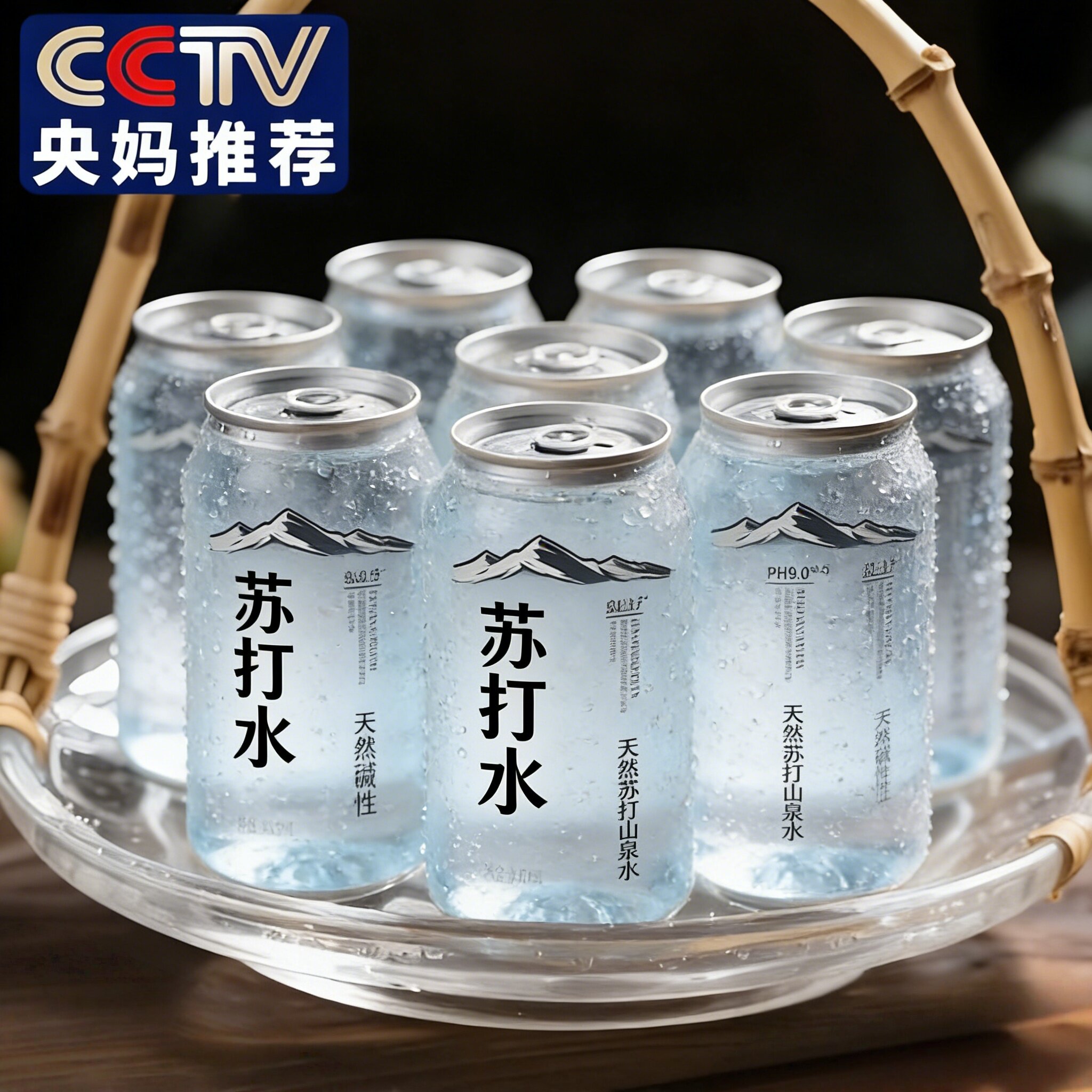 天然苏打水整箱24瓶孕妇专用碱性备孕男无糖无添加官方旗舰店正品