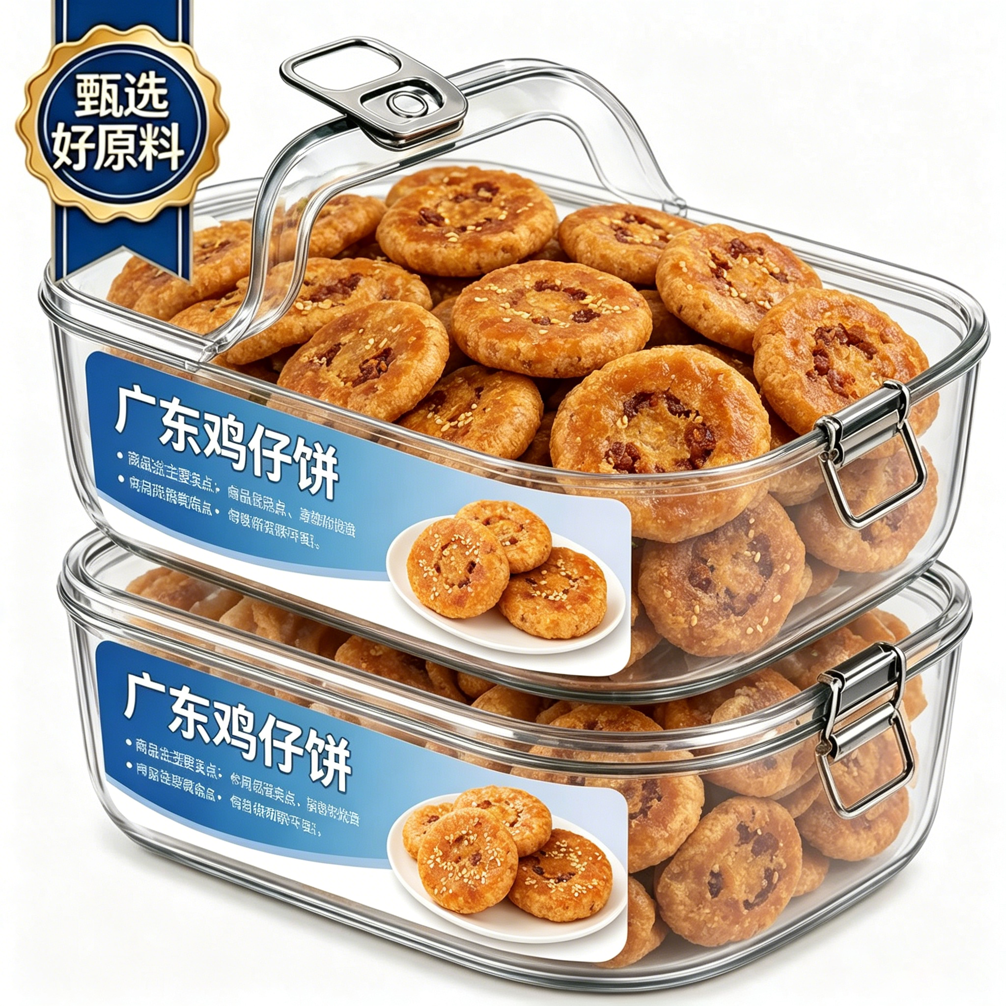 鸡仔饼正宗广东特产老字号独立包装港式小吃莲香楼传统饼干糕点