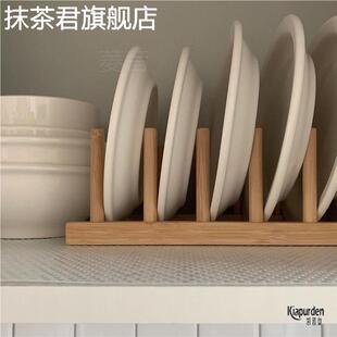 盘子架实木厨房多功能置物架碗架碟子厨房收纳木质沥水架