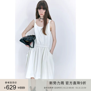 肩带装 PLANITES 凉感轻盈肌理 vol.8 饰口袋连衣裙 24SS