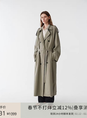 PLANITES vol.20 柔顺感莫代尔棉 水洗双排扣风衣