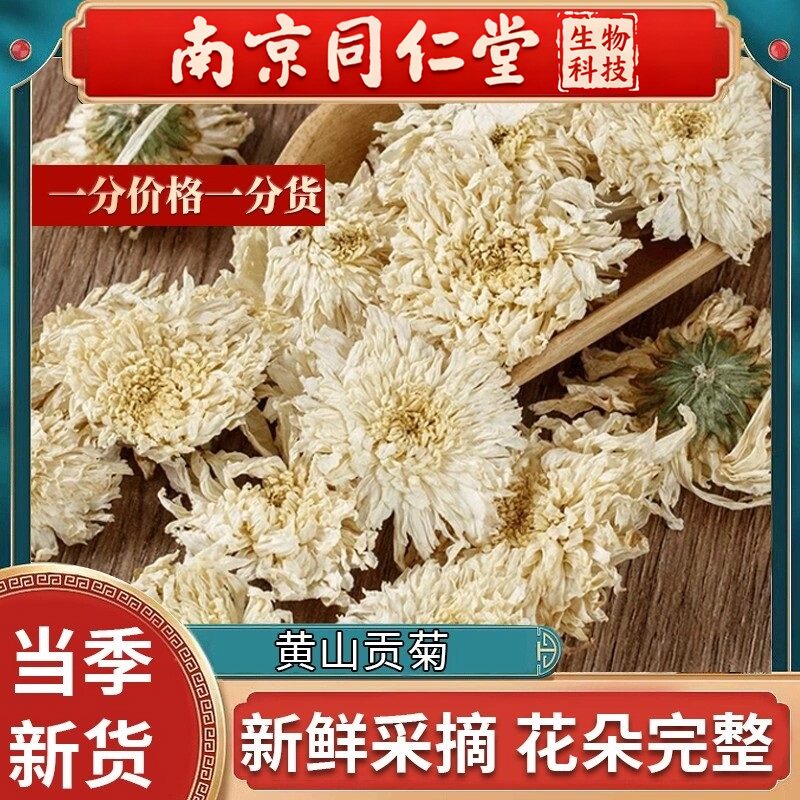 黄山贡菊100g克菊花茶正品特级白菊花产地直销泡茶泡水