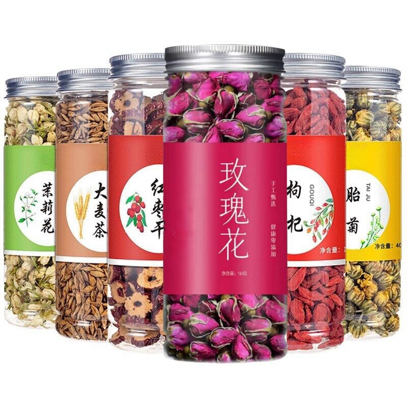 罐装组合花茶花草茶红枣枸杞玫瑰花金银花柠檬胎菊花茶水果苦丁茶