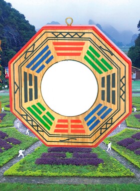 桃木彩绘家居挂件复古