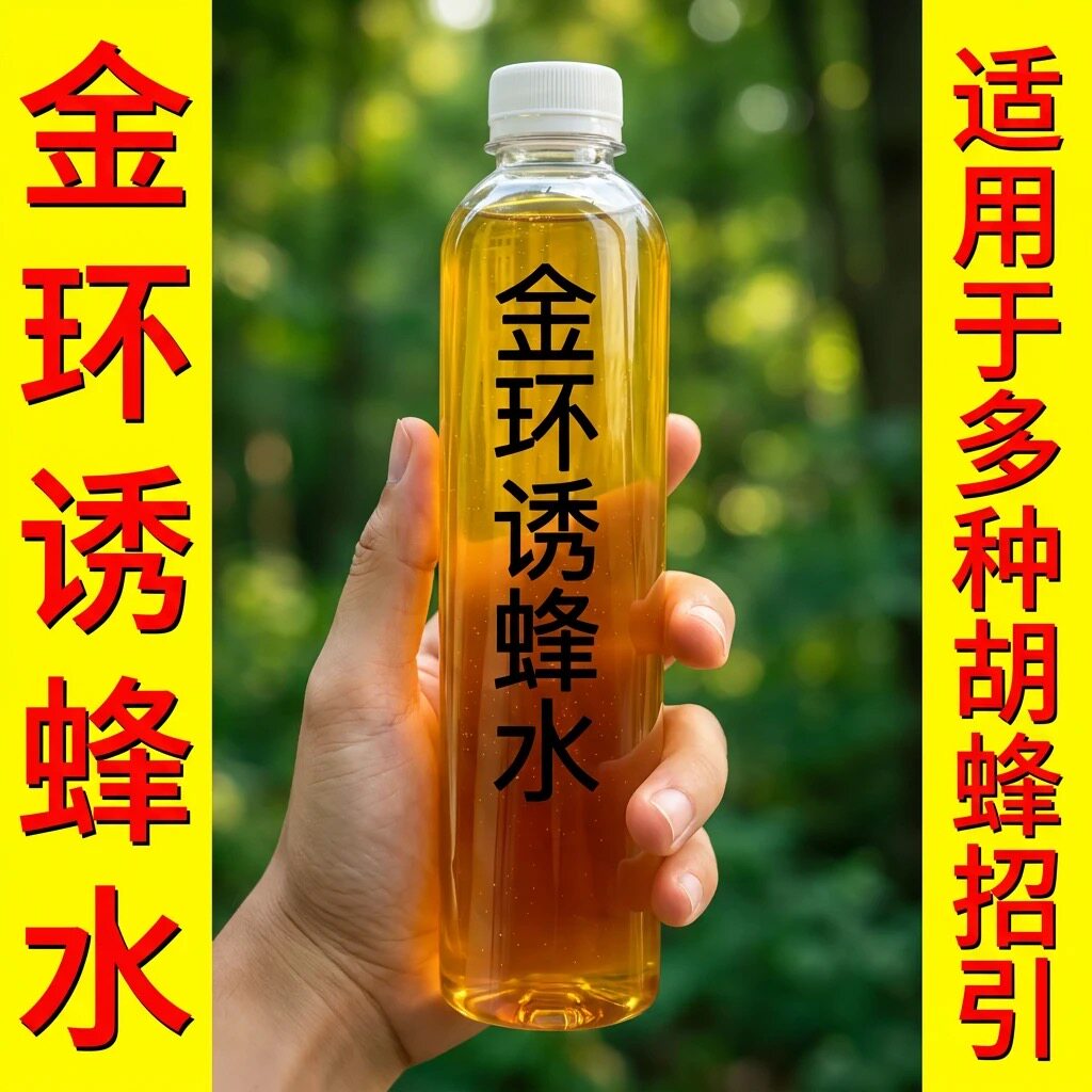 马蜂诱蜂水金环虎头蜂胡蜂地蜂野外黑尾红娘大黑蜂招蜂水快速来蜂