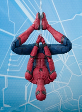 SHF钢铁蜘蛛侠手办玩具复仇者联盟3无限战争模型摆件公仔男孩礼物