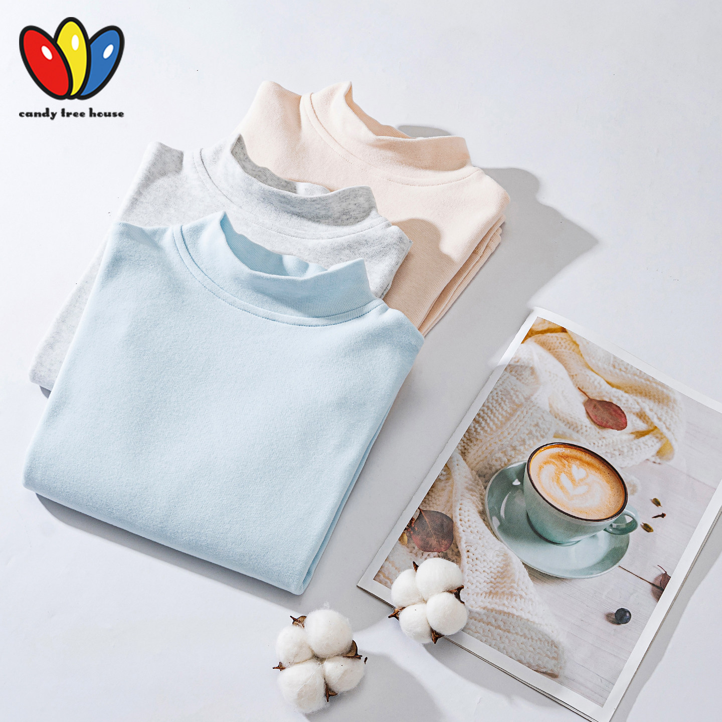 儿童秋衣秋裤纯棉纯色半高领男童保暖内衣套装打底中小学生棉毛衫,童装/婴儿装/亲子装,内衣套装,淘宝优惠券,粉丝福利购,淘宝优惠卷