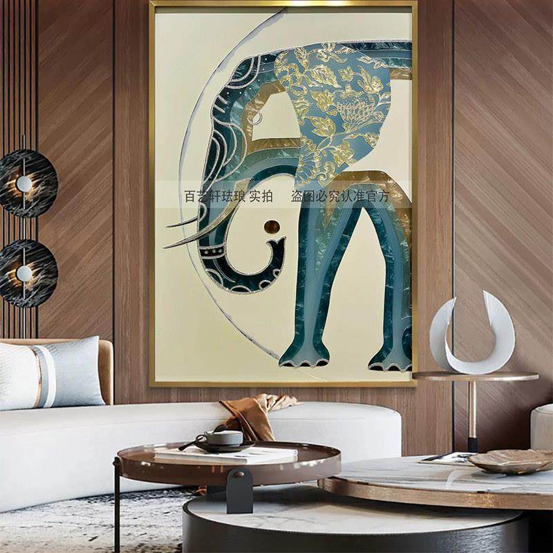 珐琅彩画入户玄关走廊过道装饰画客厅餐厅挂画卧室现代简约壁画,家居饰品,现代装饰画,淘宝优惠券,粉丝福利购,淘宝优惠卷