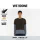 WE11DONE26春季 T恤 LOGO条纹层叠卷边长袖 新品 男女同款