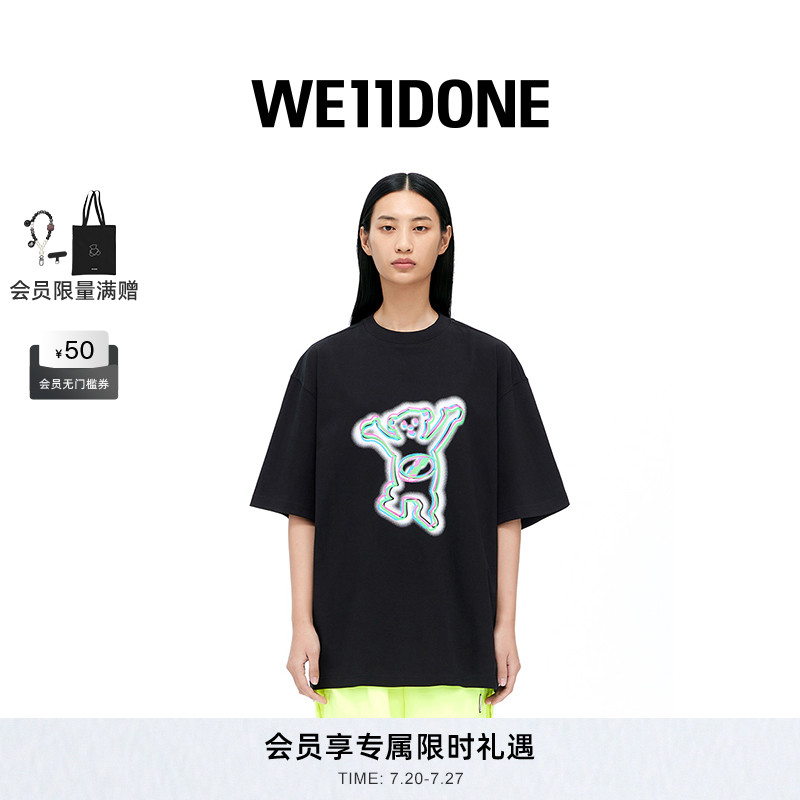 中性短袖WE11DONE印花