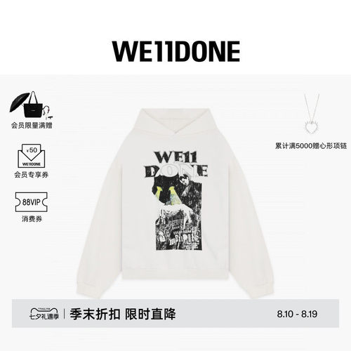 HOODIESWEAT猫咪海报印花连帽衫