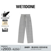 休闲日常抽绳 简约阔腿针织裤 免费改裤 WE11DONE男女同款