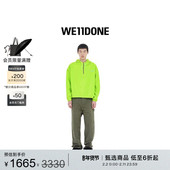 长袖 WE11DONE中性男女同款 logo印花连帽衫 卫衣