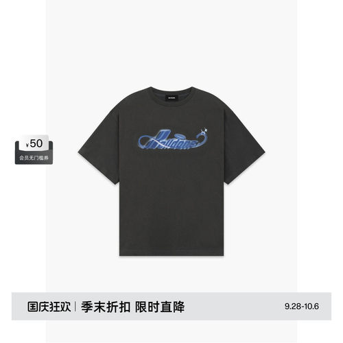 WE11DONE26夏季男女同款喷墨T恤休闲时尚潮流百搭日常
