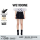 WE11DONE女士经典 休闲时尚 棉料低腰迷你水洗牛仔短裙