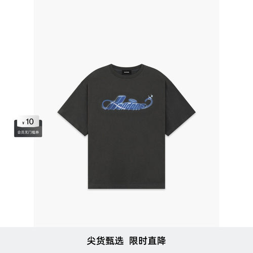 【新品85折】WE11DONE26夏季男女同款喷墨LogoT恤休闲潮流百搭