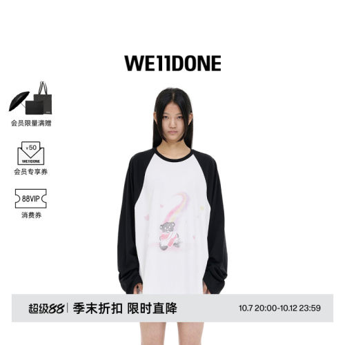 热销插肩长袖WE11DONE