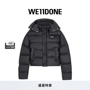 线上独家 WE11DONE女士羽绒带帽夹克鹅绒服