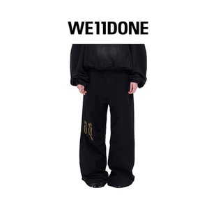 刺绣长裤 阔腿中腰西式 WE11DONE男士 休闲裤 特惠