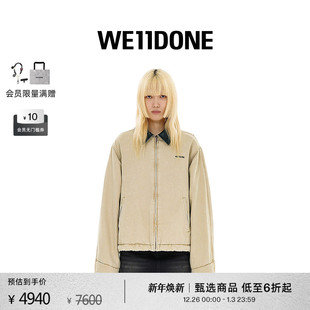 经典 WE11DONE男女同款 牛津布合身填充夹克巴恩风 热销补货
