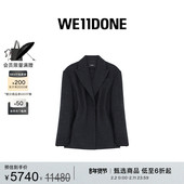 WE11DONE女士宽松长袖 褶裥夹克西装 外套