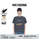 WE11DONE男女同款 字母印花短袖 T恤