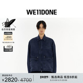 明星同款 WE11DONE25早秋男士 褪色效果工装 夹克时尚 外套
