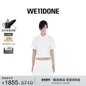 WE11DONE女士棉质短袖 衬衫