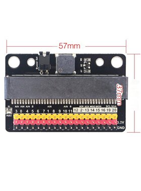 新品microbit转接板 micro:bit扩展板 IOBIT V1.0 V2.0 卧式转接