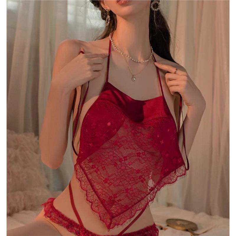性感床上晴趣纯欲内衣蕾丝肚兜