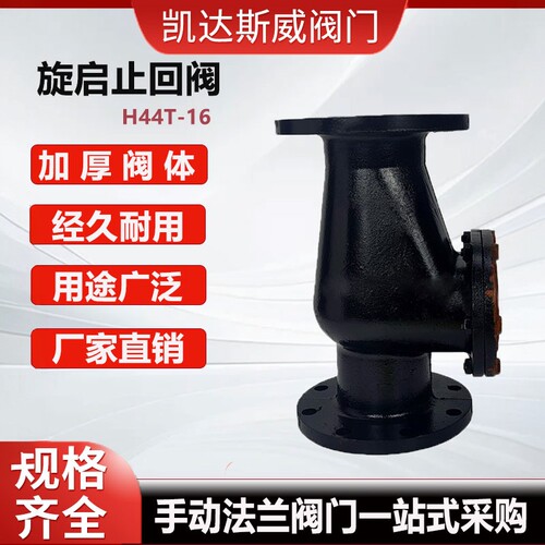 旋启式止回阀H44T-16铸铁铜阀芯法兰止回阀DN150 DN100 80