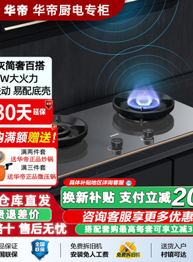 Vatti/华帝 8E22G燃气灶家用5.2KW大火力双眼煤气灶炉具一键爆炒