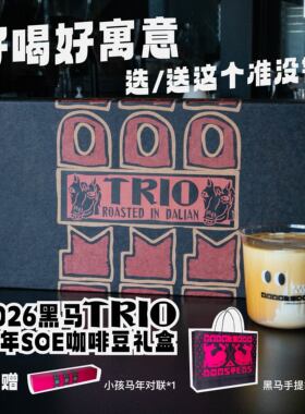 绝对小孩 黑马TRIO SOE咖啡豆礼盒装咖啡爱好者礼物新年马年送礼