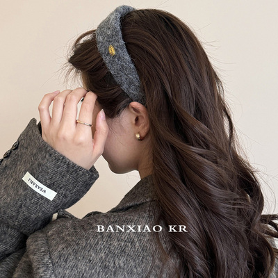 秋冬金标宽边发箍女2025新款