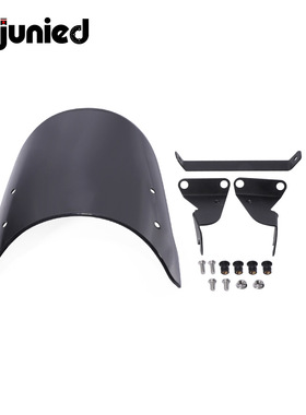 摩托车复古改装前挡风玻璃适用春风450CLC 23-24年挡风玻璃前风镜