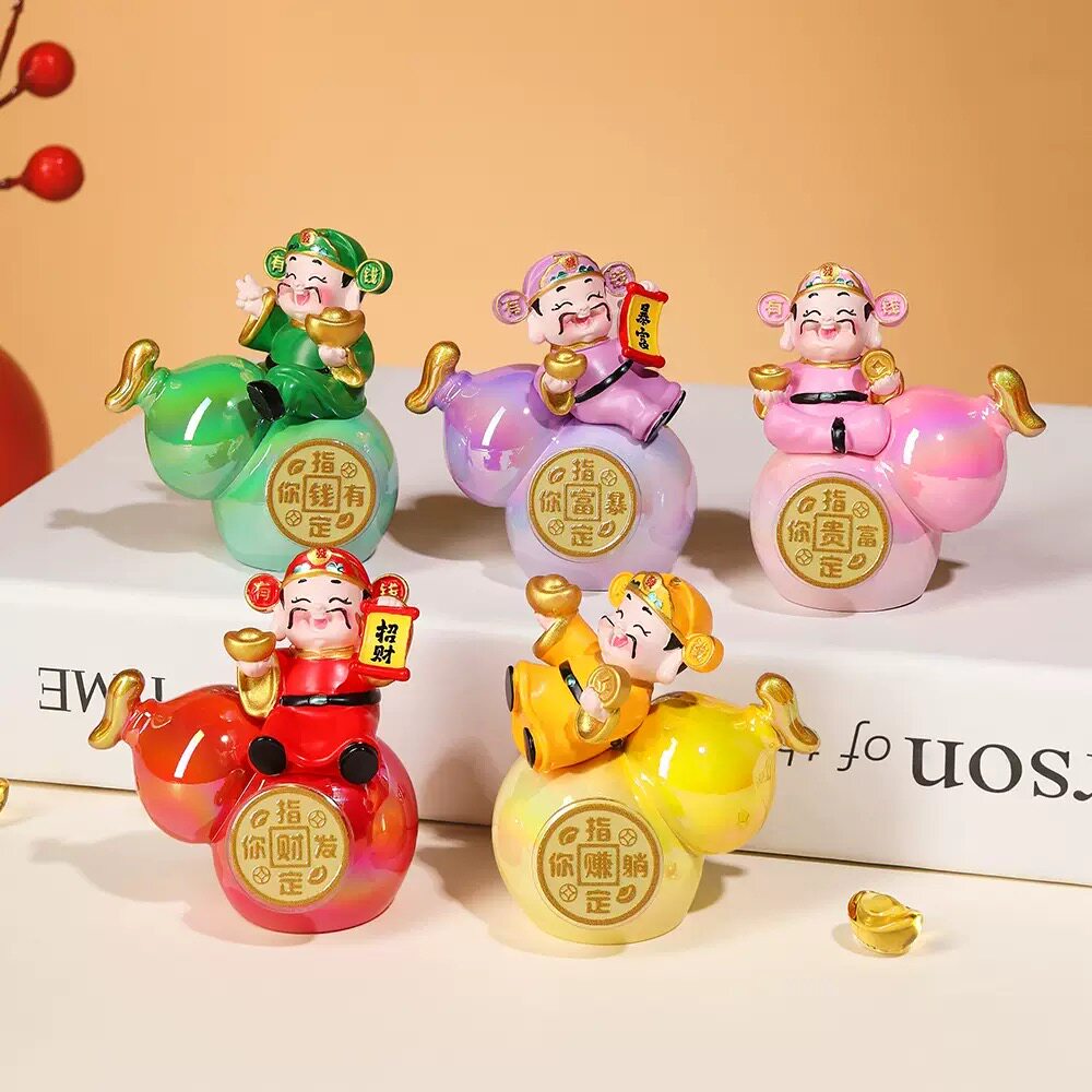 【财神赐福葫芦转转摆件】创意发财福禄家居办公桌面装饰礼品礼物