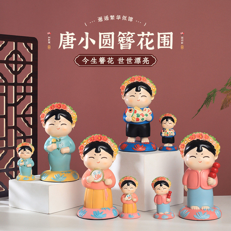 泉州文创浔埔女树脂摆件创意桌面摆件微景观小摆件旅游纪念品礼品